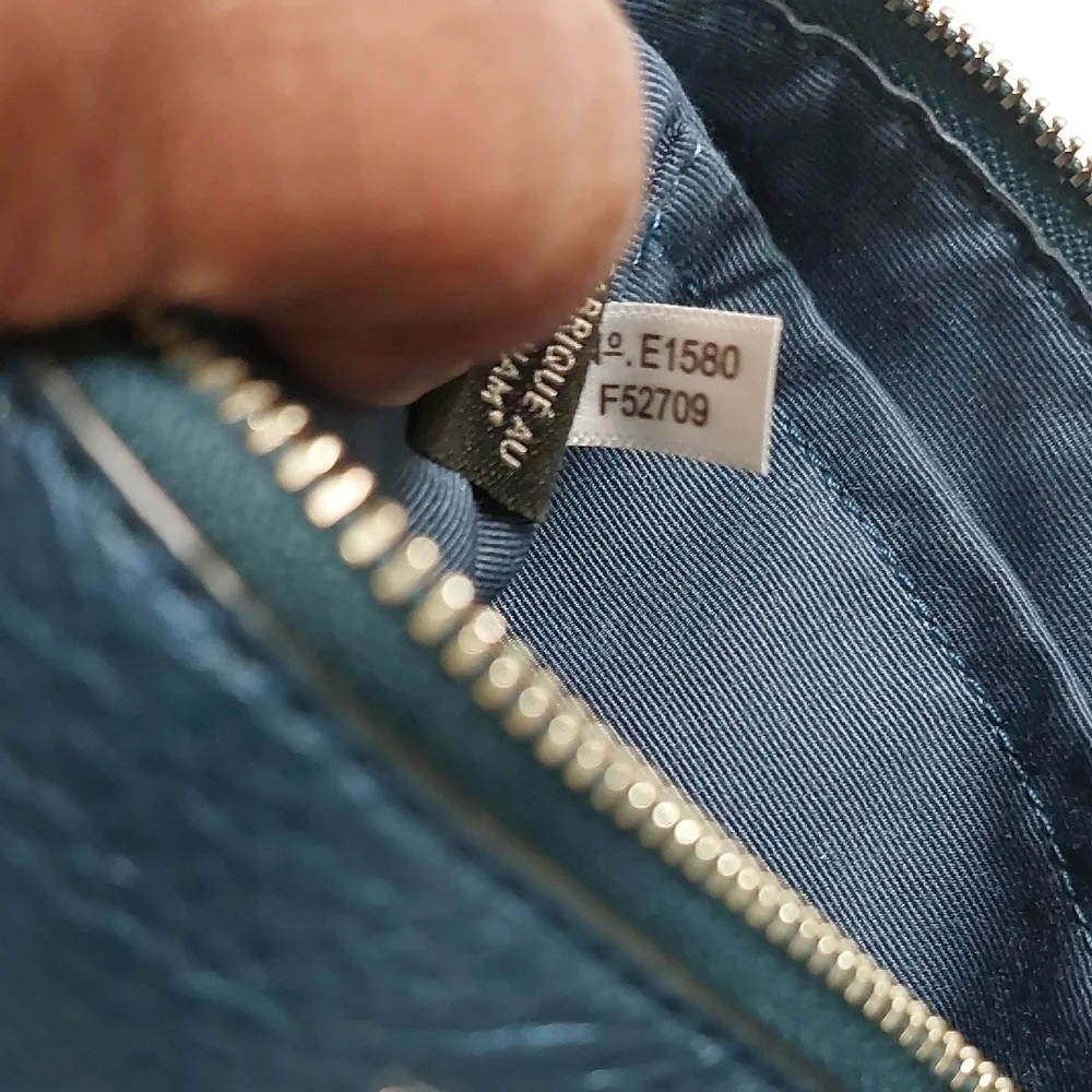 Coach Blue Crossbody Bag with Chain Strap